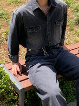 Brush Western Denim Shirt