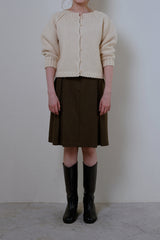 Page pintuck skirt_khaki