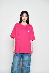 25SS フレンチスクリプトロゴショートスリーブTシャツ ホットピンク
