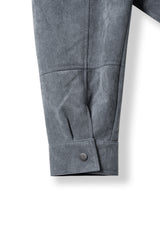 low cropped suede jacket (3colors)