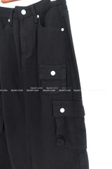 cargo pocket open long skirt