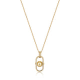 [IDLE (L’Assemble) Hyeju Worn] リンクドロップ925シルバーネックレスN045-03G