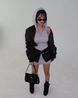 Hooded Mini Dress & Bolero Two Piece