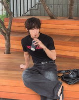 ルーベルトセミマッスルフィットショートスリーブTシャツ