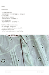 Mint Mocha Eyelet Blouse