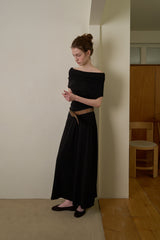 Comfort flare skirt_black