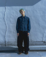 Sphinx denim short trucker jacket / Canvas indigo