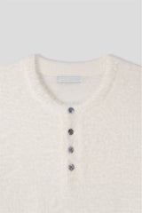Hazy Angora Henley Neck Knit (6 Colors)