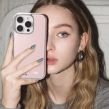 ホリデー エポキシ バンパーケース (silver / baby pink)