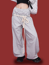 loop wide banding pants