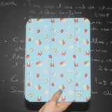 [MADE] fruits dot iPad case (strawberry)