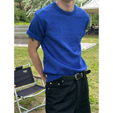 [S/S] Boucle round neck half knit(6color)