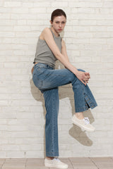 ANKLE EYELET DENIM_BLUE