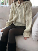 パウンドフーデッドニット (2 colors)