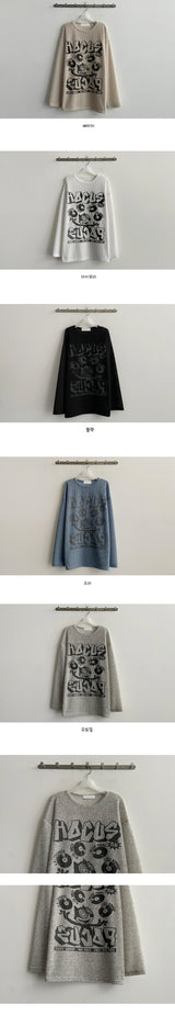 Hocus Linen Long Sleeve Knitwear T-shirt