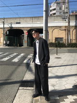 バランス襟なしジャケット