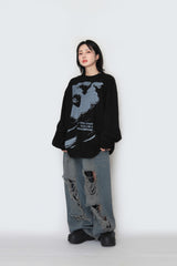 Face over long sleeve T