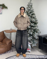 ディエットウォッシュ加工バルーンデニムパンツ
