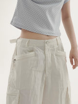 Rick dot collar short-sleeve T-shirt -3C