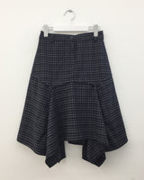 ランブルチェックカットアウトミディスカート (2color)