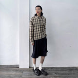 Structural Overlap Wide Shorts