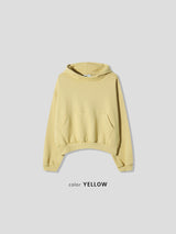 Low-Tone High Neck Crop Hoodie (3color) (No.998)