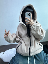 OVERFIT FLEECE ZIP-UP💛🤎🖤 - 3 COLORS