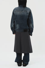 (W) Belted Pleats Skirt (2color)