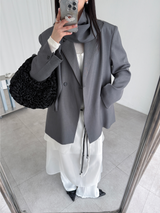 button sheer dress (3color)