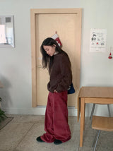 ホンビコーデュロイストレートパンツ