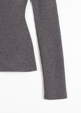 HIGH NECK ZIPPER TEE