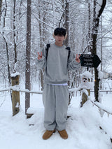Furano brushed wide jogger pants