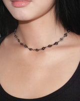 [MADE]  black open close necklace
