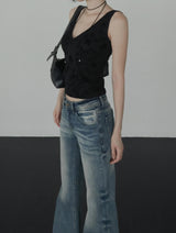 Bailon Flower Jacquard Sleeveless