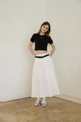 TIDY FLARE LONG SKIRT (2 COLORS)