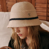  Line Layered Bucket Hat (Ivory)