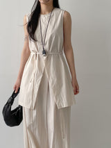 Raschel Nylon Slit Long Vest
