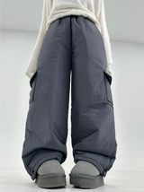 (PADDING HEATER PANTS🔥❤/STRING ADJUSTABLE)ユニセックスワイドパンツ/ 8カラー❤