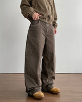 Spark Embroidery Dyed Pants