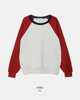Casual Mood Raglan Sweat Shirt (3color)