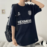 Menot Track Boxy Fit Knit Short Sleeve T-shirt (4 colors) H&L