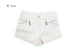 ウンジョスパンジッパーレースロールアップショートパンツ
