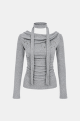 Sena Draped Scarf Top
