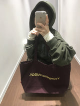 YWD TWILL ECO BAG-PURPLE