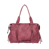 Belted Washing Leather Bag (Cherry Rad) F25QE990