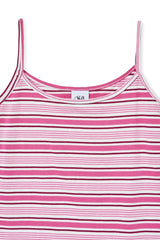 stripe sleeveless (pink)