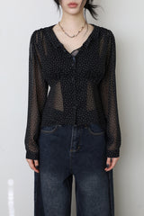 Rosalyn Flower Chiffon Blouse