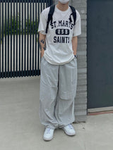 Rebel Silver String Nylon Balloon Pants 2C