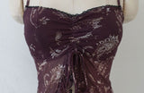 PAISLEY FRILL SLEEVELESS TOP