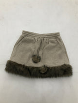 Soft Fur Brown Sweat Skirt